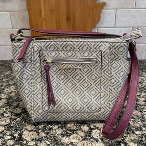 Liz Claiborne Purse Shoulder Bag Tan EUC